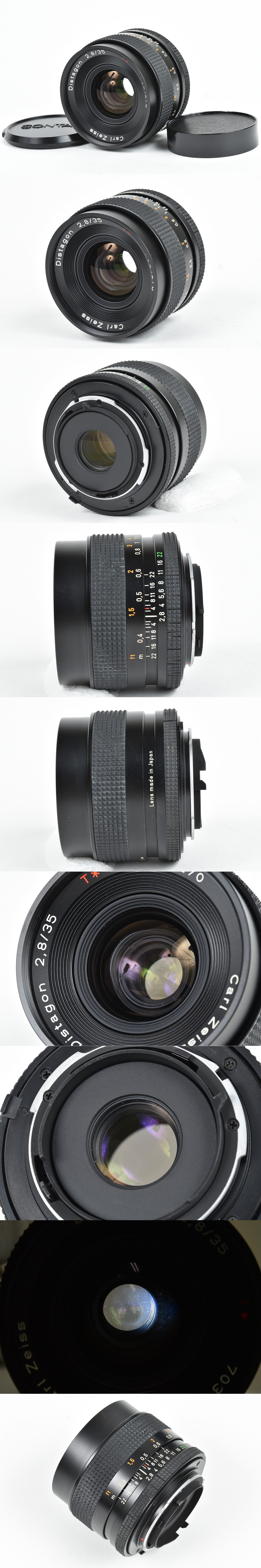 Contax Carl Zeiss Distagon T* 35mm F2.8 MMJ MF Lens | Manual