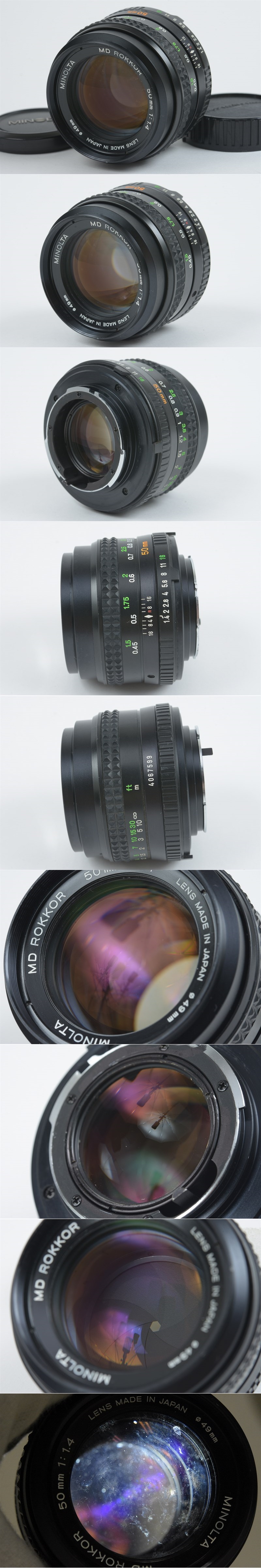 Minolta MD Rokkor 50mm f/1.4 Standard Lens MD Mount From Japan