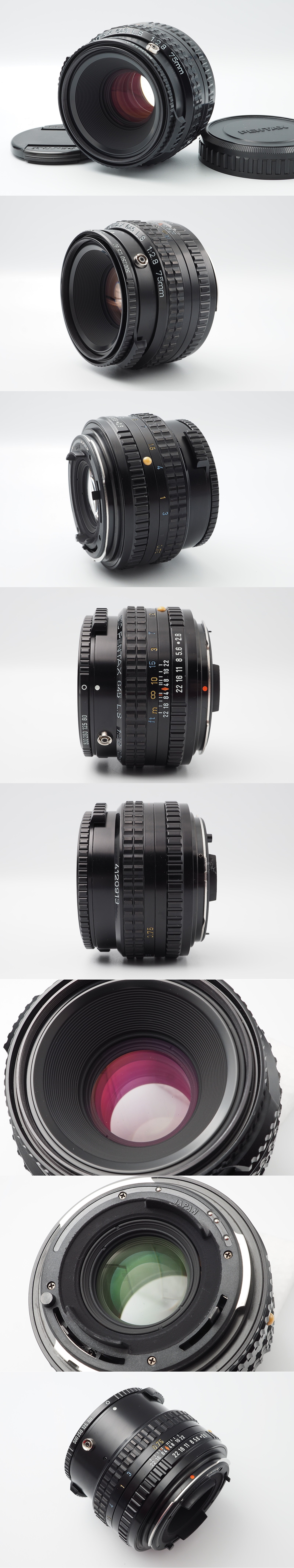 PENTAX 645 L.S. 75mm f/2.8レンズ SMC Pentax 645 75mm f/2.8 L.S LS For 645 From Japan [Excellent] 88